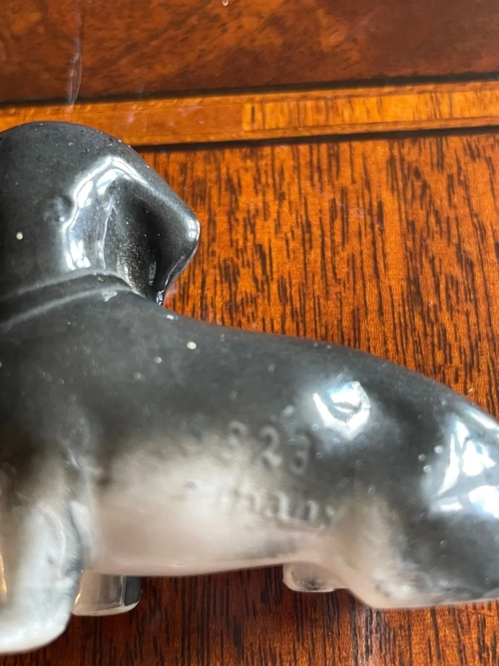 Vintage Ceramic Dachshund Figurine made in Germany signed